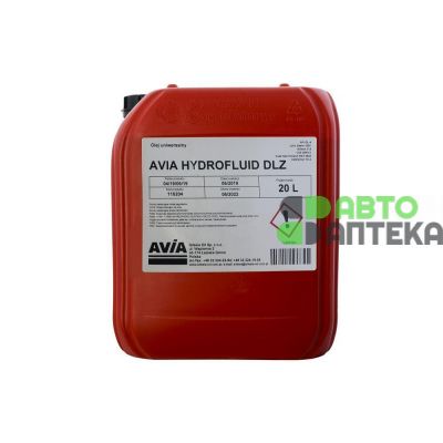 Масло трансмиссионное AVIA UTTO Hydrofluid DLZ 80W GL-4 20л