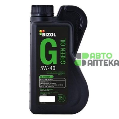 Автомобильное моторное масло Bizol Green Oil 5W-40 B81040 1л