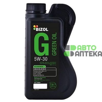 Автомобильное моторное масло Bizol Green Oil 5W-30 B81050 1л