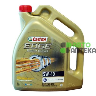 Автомобильное моторное масло Castrol Edge 5W-40 (TD) 5л