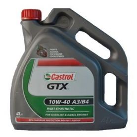 Автомобильное моторное масло Castrol GTX 10W-40 4л