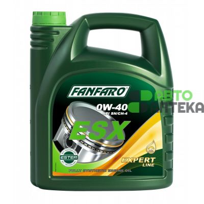 Автомобільне моторне масло Fanfaro ESX 0W-40 4л FF6711-4