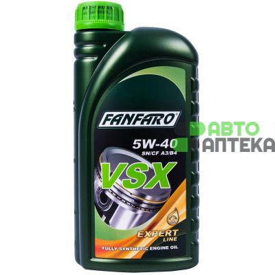 Автомобильное моторное масло Fanfaro VSX 5W-40 1л