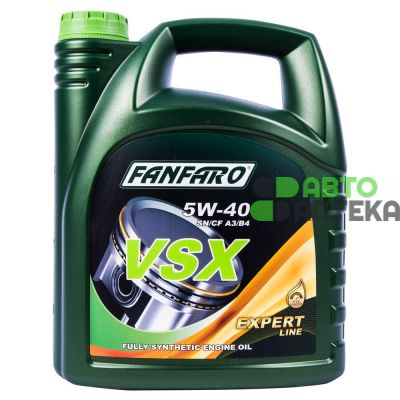 Автомобильное моторное масло Fanfaro VSX 5W-40 4л