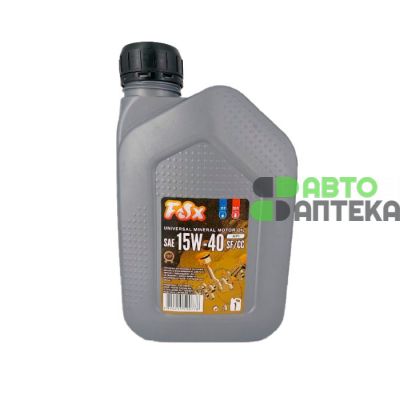 Автомобильное моторное масло FOX 15W-40 1л