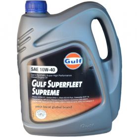 Автомобильное моторное масло GULF SUPERFLEET SUPREME 10W-40 4л