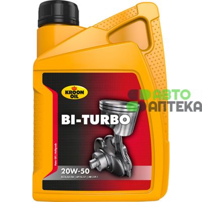 Автомобильное моторное масло KROON OIL BI-TURBO 20W-50 1л