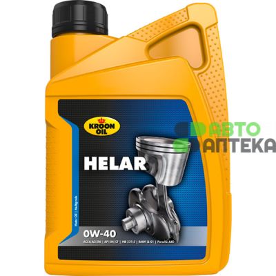 Автомобильное моторное масло KROON OIL HELAR 0W-40 1л 