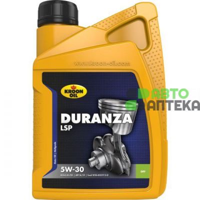 Автомобильное моторное масло KROON OIL DURANZA LSP 5W-30 1л 34202