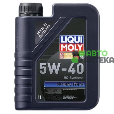 Автомобильное моторное масло Liqui Moly Optimal 5W-40 3925 1л (3925)