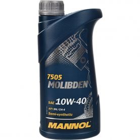 Автомобільна моторна олива MANNOL 10w-40 MOLIBDEN BENZIN 1л MN7505-1