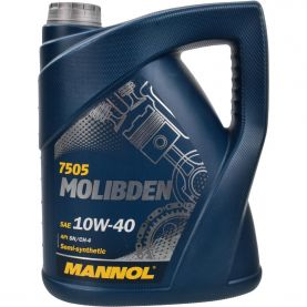 Автомобильное моторное масло MANNOL 10w-40 MOLIBDEN BENZIN 5л MN7505-5