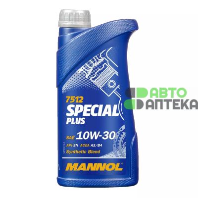 Автомобильное моторное масло MANNOL Special Plus 10w-30 1л MN7512-1