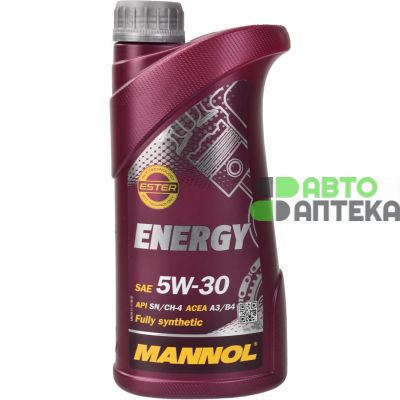 Автомобильное моторное масло MANNOL Energy 5W-30 1л MN7511-1