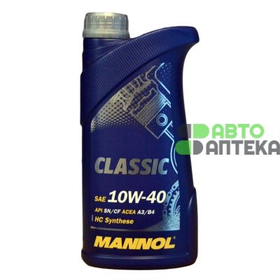 Автомобильное моторное масло MANNOL Classic 10w-40 1л