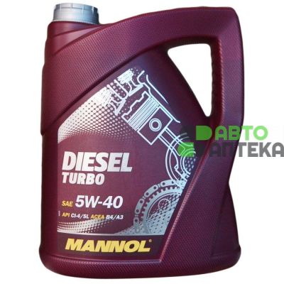 Автомобильное моторное масло MANNOL Diesel Turbo 5W-40 5л