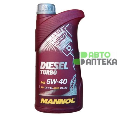 Автомобильное моторное масло MANNOL Diesel Turbo 5W-40 1л