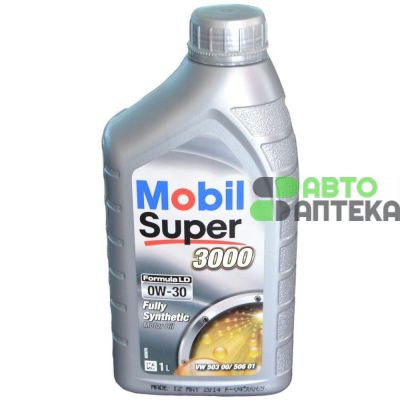 Автомобильное моторное масло Mobil Super 3000 FORMULA LD 0W-30 1л