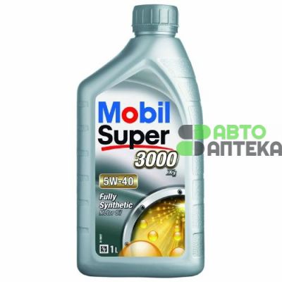 Автомобильное моторное масло Mobil Super 3000 5W-40 1л