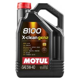 Автомобільна моторна олива MOTUL 8100 X-clean gen2 5w-40 5л 109762