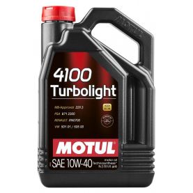 Автомобильное моторное масло MOTUL 4100 Turbolight 10w-40 5л 108645