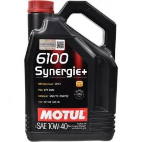 Автомобильное моторное масло MOTUL 6100 Synergie+ 10w-40 4л 109463