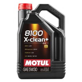 Автомобільна моторна олива MOTUL 8100 X-clean + C3 5w-30 5л 106377
