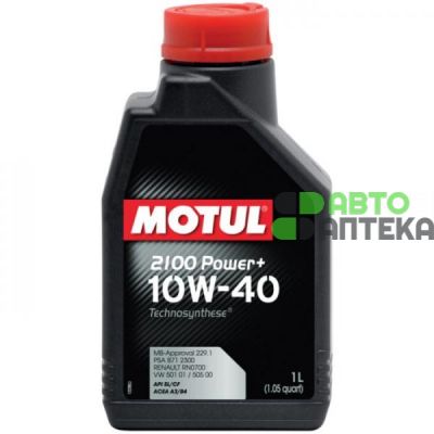 Автомобильное моторное масло MOTUL 2100 Power+ 10w-40 1л