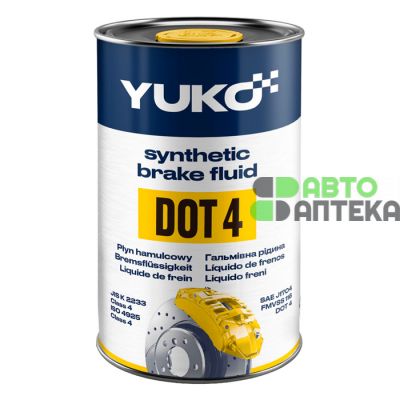 Тормозная жидкость YUKO ДОТ-4 0,455кг 4823110403297