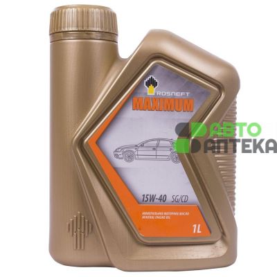 Автомобільне моторне масло Роснефть Maximum 15W-40 1л