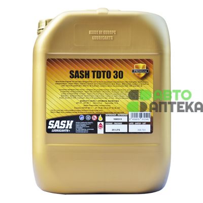 Автомобильное масло SASH TDTO 30 20л 100511