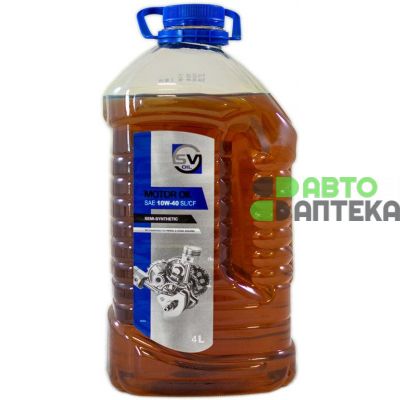 Автомобильное моторное масло SV Oil Semi-Synthetic 10W-40 4л 10055