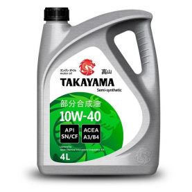 Автомобильное моторное масло TAKAYAMA Semi-Synthetic 10W-40 4л