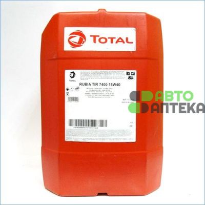 Автомобильное моторное масло Total Rubia TIR 7400 15W-40 20л
