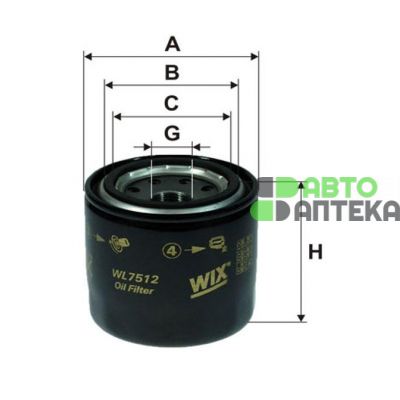 Масляный фильтр WIX-Filtron WL7512