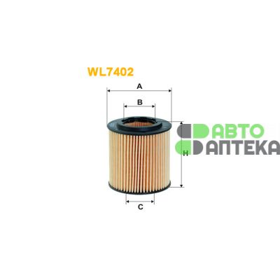 Масляный фильтр WIX FILTERS WL7402