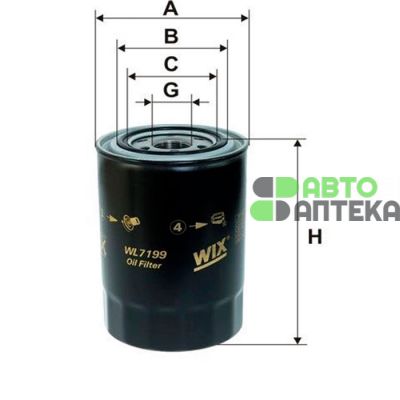 Масляний фільтр WIX-Filtron WL7199