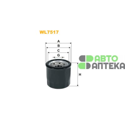 Масляный фильтр WIX FILTERS WL7517