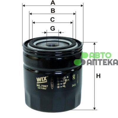 Масляний фільтр WIX-Filtron WL7097