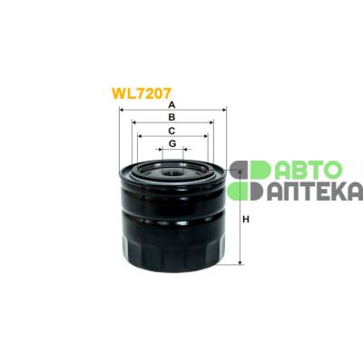 Масляный фильтр WIX WL7207