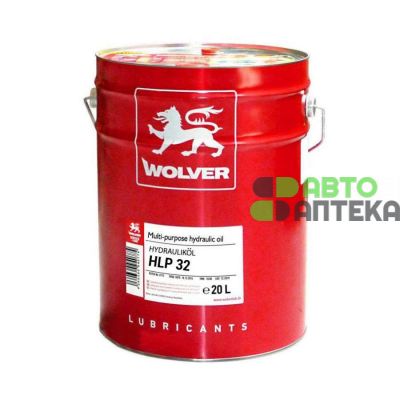 Индустриальное гидравлическое масло WOLVER HLP32 20л