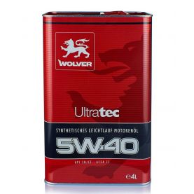 Автомобильное моторное масло WOLVER Ultratec 5W-40 4л