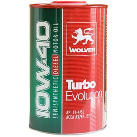 Автомобільне моторне масло WOLVER Turbo Evolution 10W-40 1л