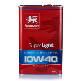 Автомобильное моторное масло WOLVER Super Light 10W-40 4л