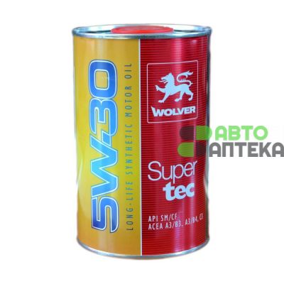 Автомобильное моторное масло WOLVER Supertec 5W-30 1л