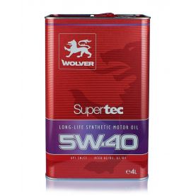 Автомобильное моторное масло WOLVER Supertec 5W-40 4л