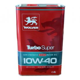 Автомобильное моторное масло WOLVER Turbo Super 10W-40 4л