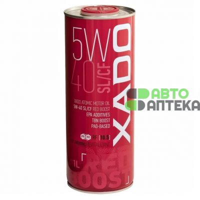 Автомобильное моторное масло XADO Red Boost 5W-40 1л