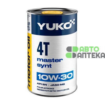 Моторна олива YUKO MASTER SYNT 4T 10W30 0,6л