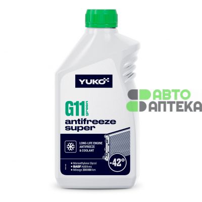 Антифриз YUKO Super G11 -42°C зелёный 1л